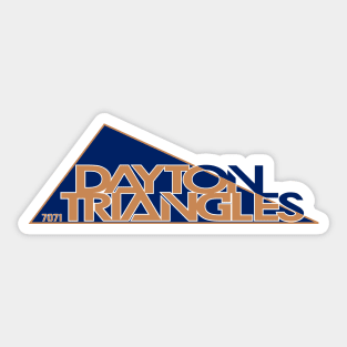 Modernized Dayton Triangles Sticker